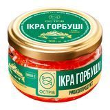 Ікра лососева Горбуші ТМ "ОСТРІВ" 100г скло 201312 фото