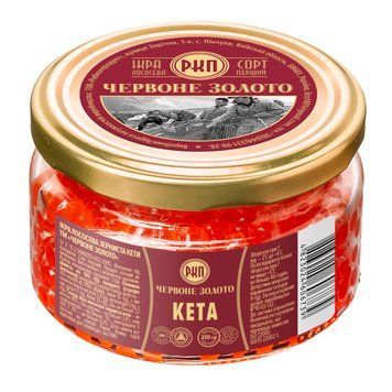 Икра лососевая Кеты премиум ТМ "КРАСНОЕ ЗОЛОТО" 250г 201104 фото